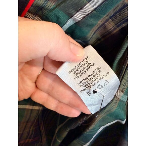 (More photos)PENDLETON • Black/Plaid Cotton/poly blend Rain Jacket Coat • Ladies - Picture 6 of 13